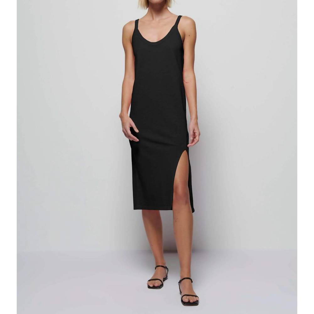 NEW NATION LTD genevieve relaxed tank dress in jet black